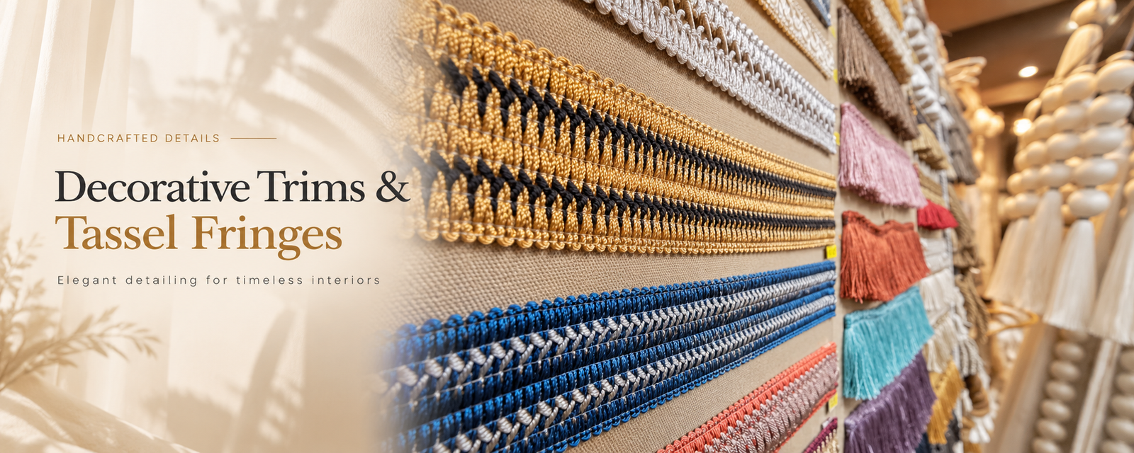 Handcrafted Trims & Tassel Fringes